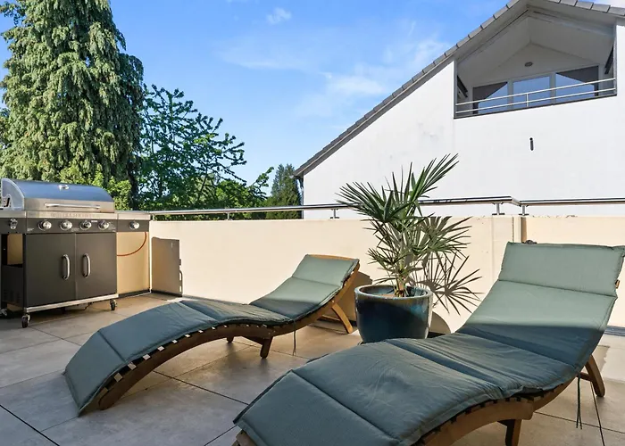 Birdhouse - Big Living For 12 With Two Terraces, Bbqs, Kicker, Fitness Nyaraló Marburg